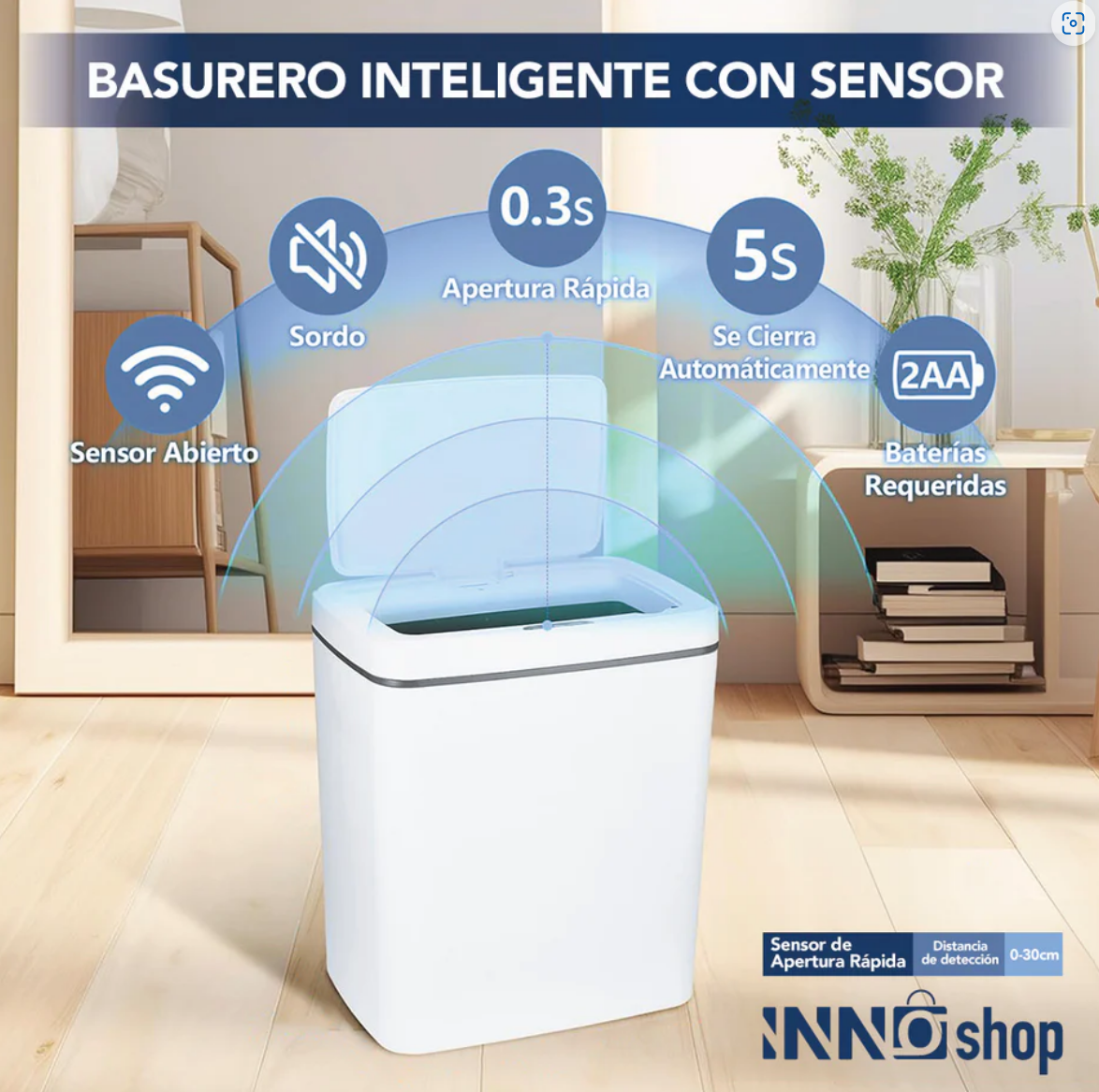 🗑️ Bote de Basura Inteligente con Sensor