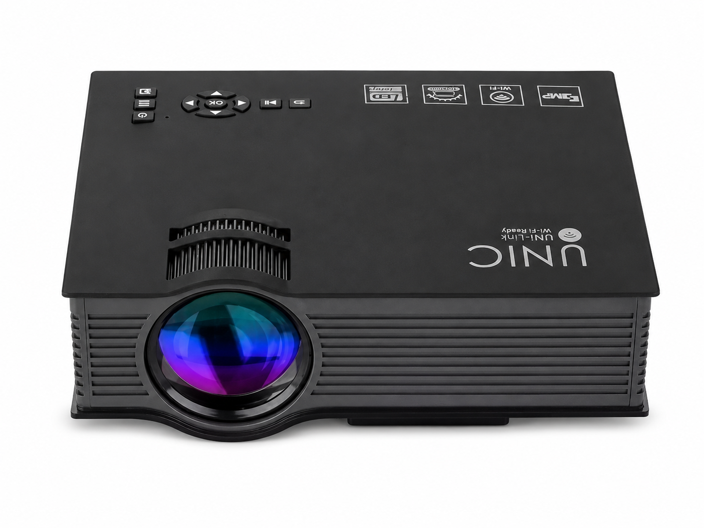 Proyector Mini UNIC1800 LED con HDMI, USB y SD