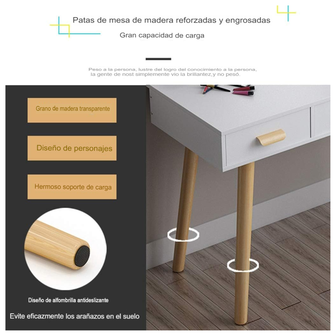 ✨ Organizador de Maquillaje con 3 Cajones + Espejo LED 360°
