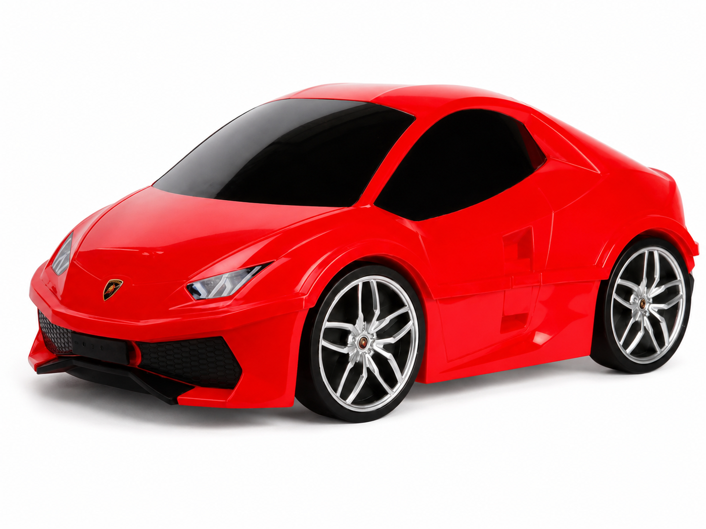 Maleta Infantil Montable y Remolcable Super Coche Rojo