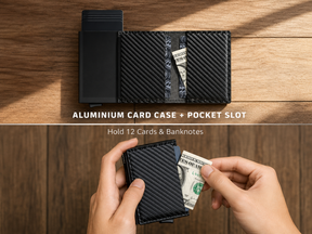 Billetera Tarjetero Minimalista RFID con Expulsor Automático