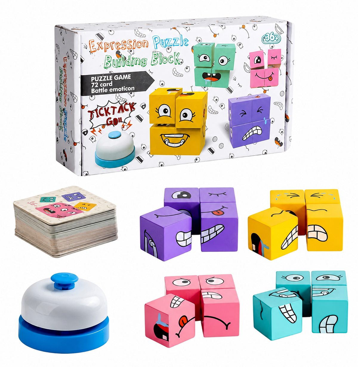 Juego de Expresiones Pequeño con Timbre 🫡🎁