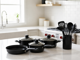 Set de Ollas y Sartenes Antiadherentes de 13 Piezas – Negro