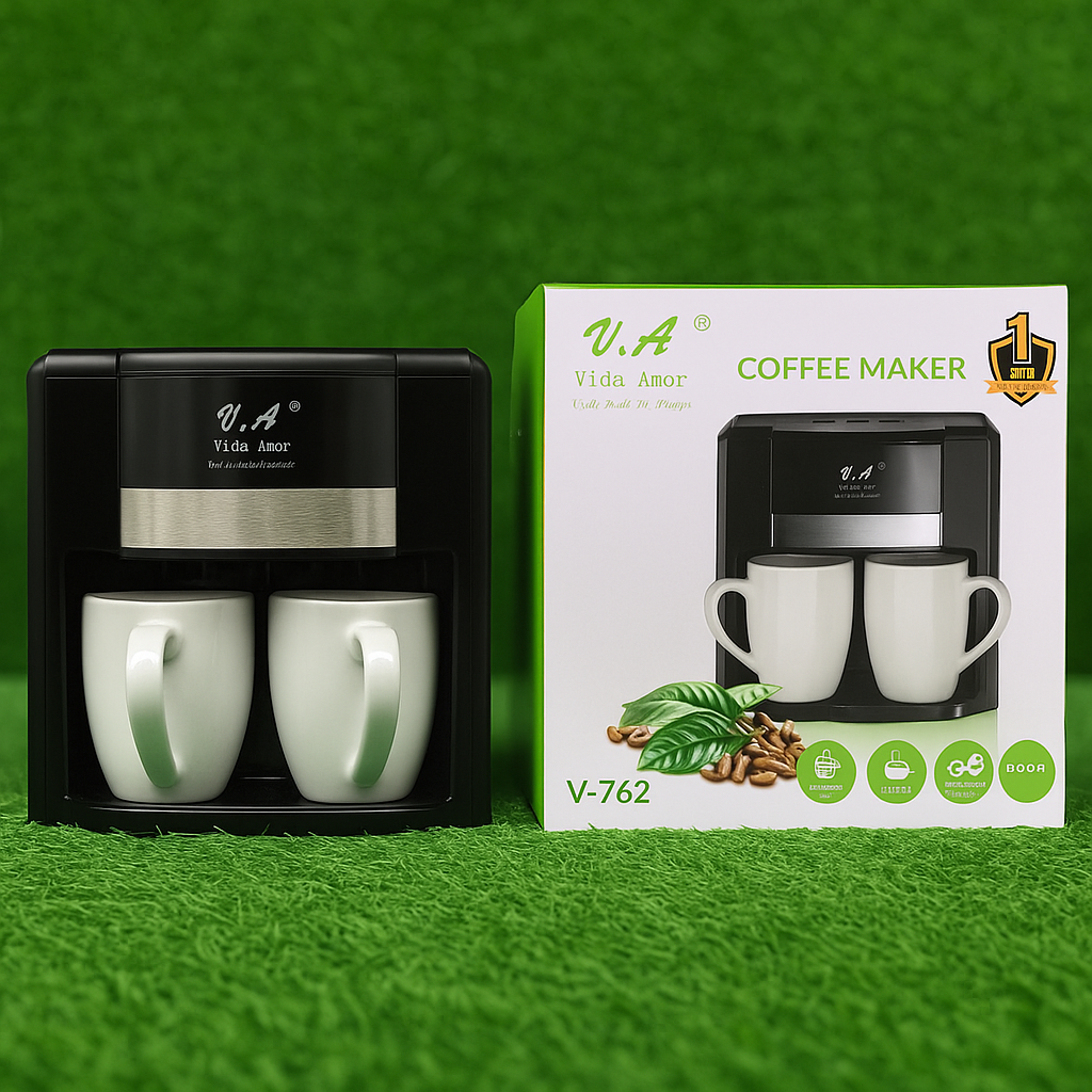 ☕ Cafetera Eléctrica Doble Taza 450 ml