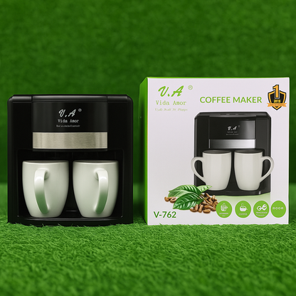 ☕ Cafetera Eléctrica Doble Taza 450 ml