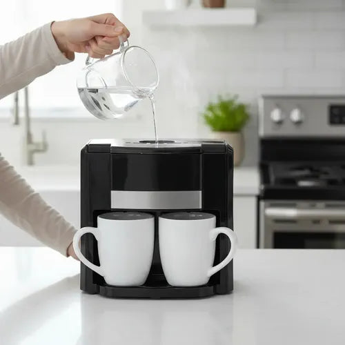☕ Cafetera Eléctrica Doble Taza 450 ml