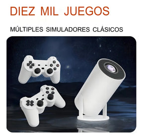 🎮📽️ Mini Proyector Smart 2 en 1 WiFi + Bluetooth