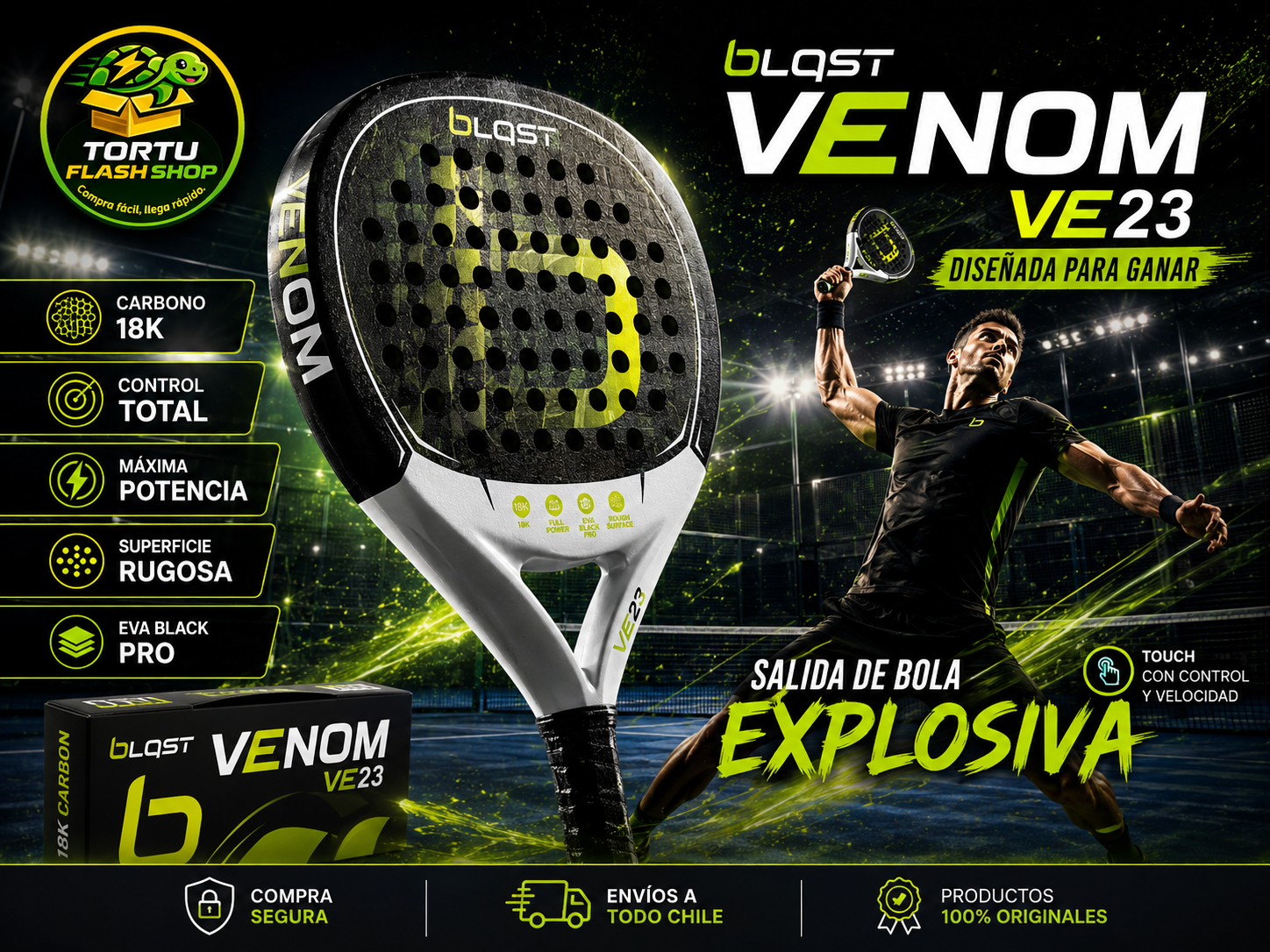Pala de pádel BLAST VENOM VE23