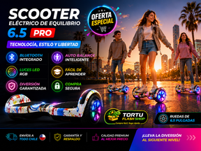 🛴 Scooter Eléctrico de Equilibrio 6.5" PRO con Bluetooth