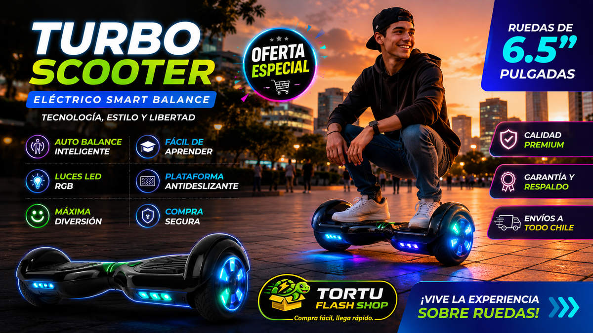 🛴 Turbo Scooter Eléctrico Smart Balance