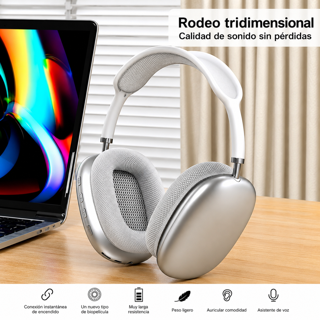 🎧 Audífonos Casco Bluetooth P9 Plus Max
